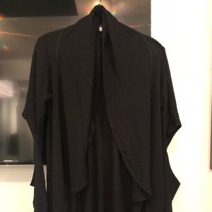 LNA waffle sweater open elbows